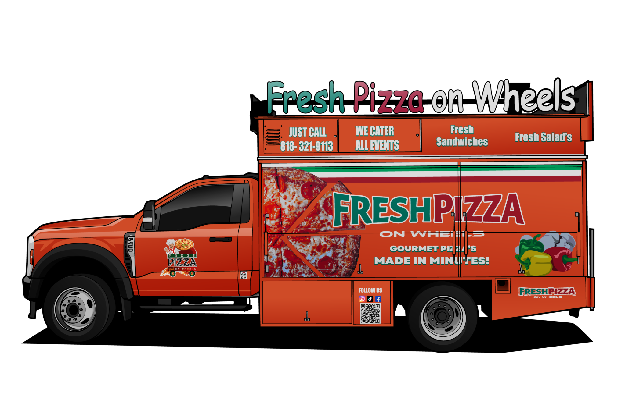 Fresh Pizza on Wheels | Wood-Fired Brick Oven Mobile Pizzeria